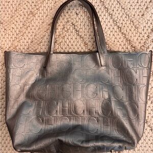Carolina Herrera Gray Tote Bag